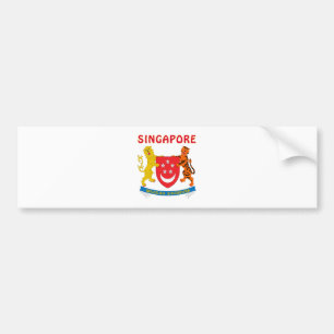 SINGAPORE vapensköld Bildekal