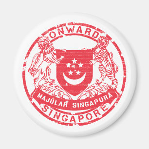 Singapore vapensköld magnet