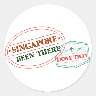 Singapore var där runt klistermärke