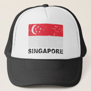 Singapore vintageflagga keps