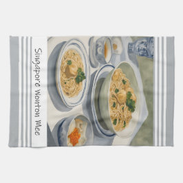 Singapore Wonton Mee Kitchen Towel Kökshandduk