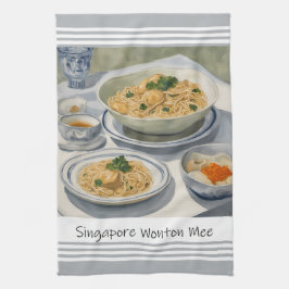 Singapore Wonton Mee Kitchen Towel Kökshandduk
