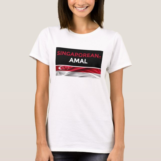 Singaporean-Amal Women T Shirt (Framsida)