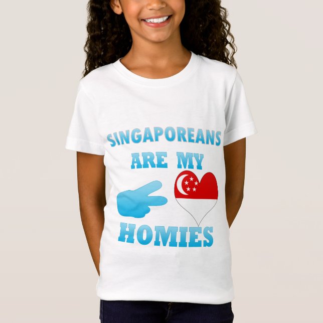 Singaporeans är min Homies Tee (Framsida)