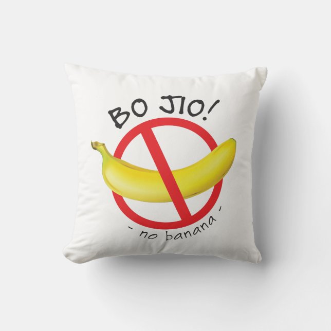 Singaporeanska - Bo Jio - No Inbjudan, No Banana Kudde (Framsida)