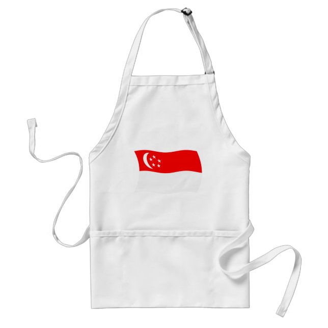 Singapores flagga Förkläde (Framsidan)