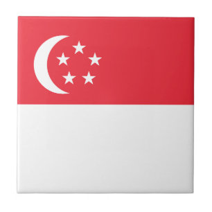 Singapores flagga kakelplatta