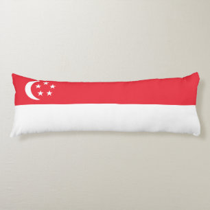 Singapores flagga kroppskudde