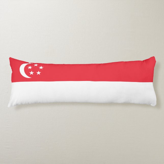 Singapores flagga kroppskudde (Framsidan)