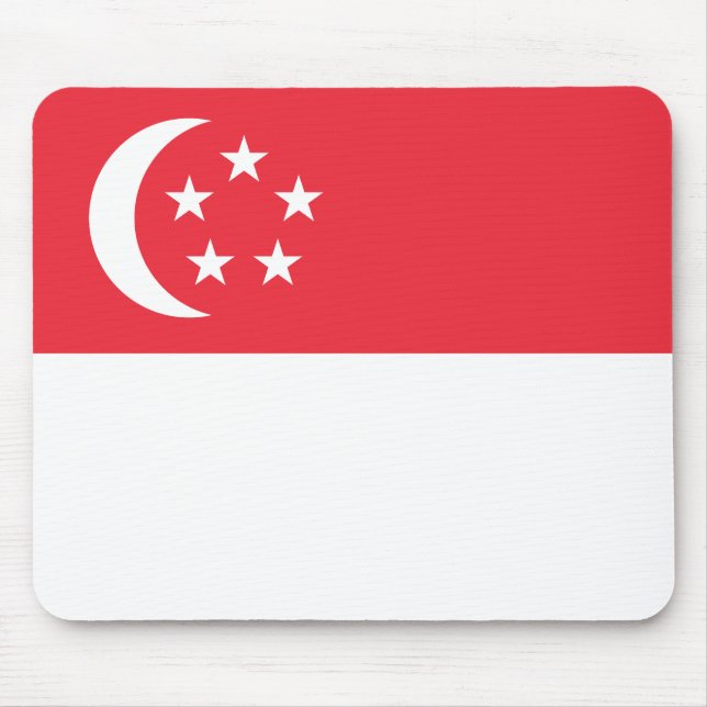 Singapores flagga musmatta (Framsidan)