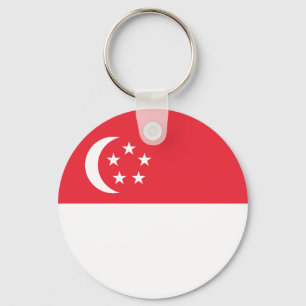 Singapores flagga nyckelring