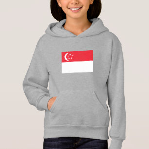 Singapores flagga t shirt