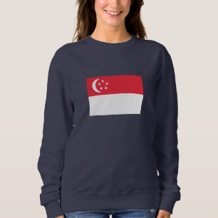 Singapores flagga t shirt