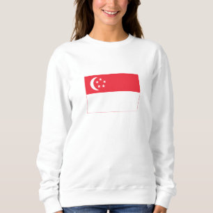 Singapores flagga t shirt