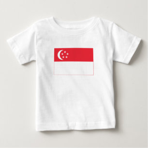 Singapores flagga t shirt