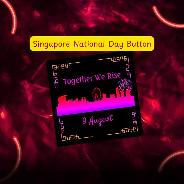 Singapores nationaldagsknapp knapp (Skapare uppladdad)