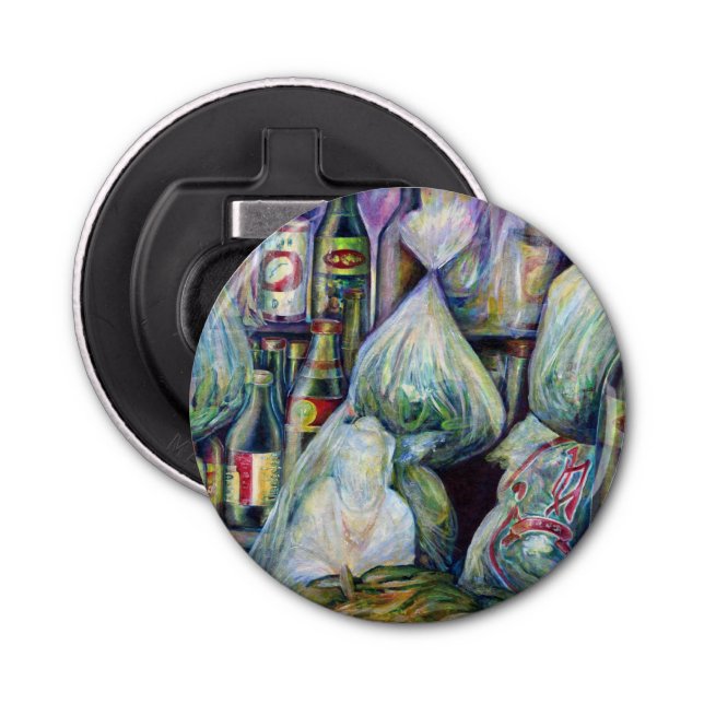 Singapores sönderdelade blommor flasköppnare (Framsidan)