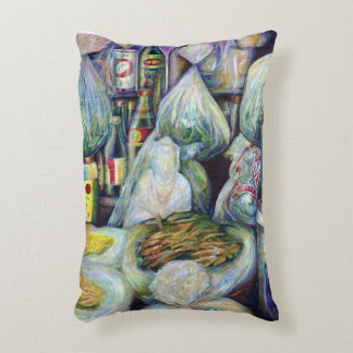 Singapores sönderdelade blommor prydnadskudde