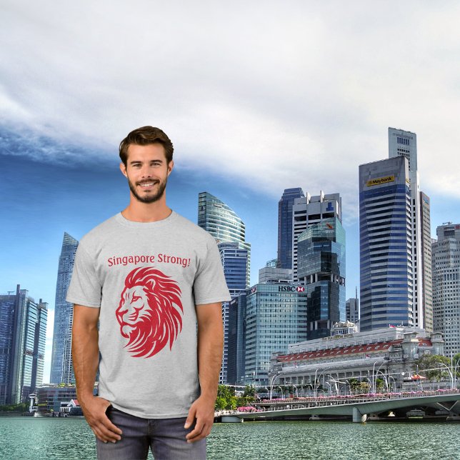 Singapores starka nationaldag T-Shirt (Skapare uppladdad)