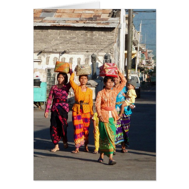 Singaraja Bali Indonesien Hälsningskort (Framsidan)