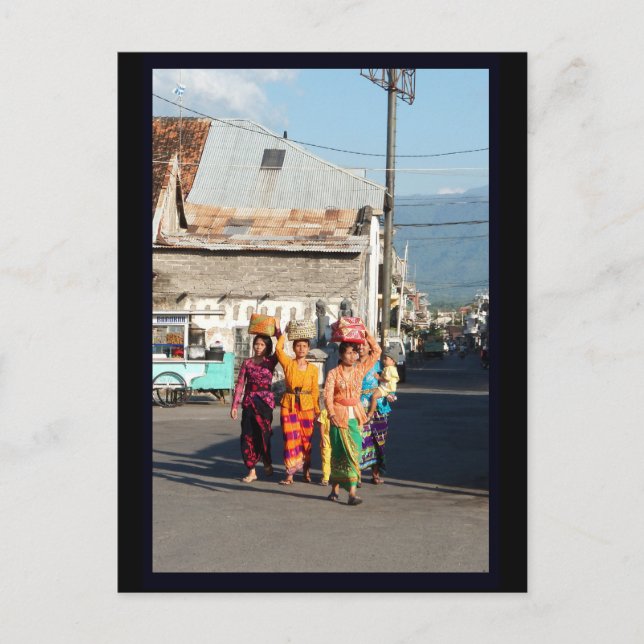 Singaraja Bali Indonesien Vykort (Framsida)