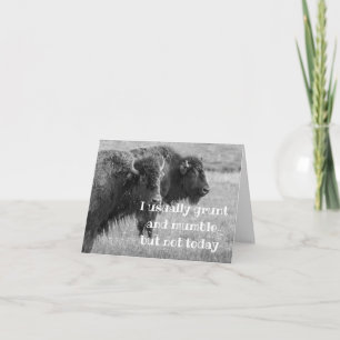 SINGBUFFALO ***GRATTIS PÅ FÖDELSEDAGEN** KORT