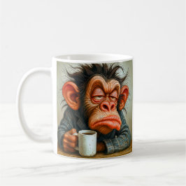 Singe pas très en forme kaffemugg