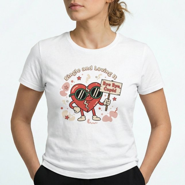 Singel & Förälskad Retro Rollig Canvas Tri-Blend S T Shirt (Skapare uppladdad)