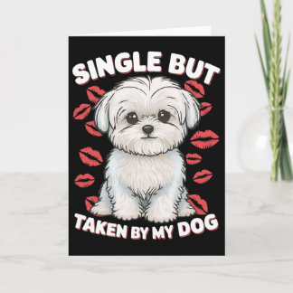 Singel men upptagen av min hund Söt rolig Alla hjä Kort
