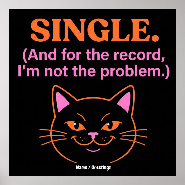 Singel Och för protokollet är jag inte problemet K Poster (Framsidan)