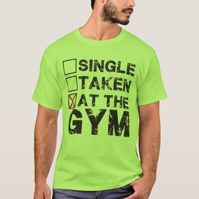 Singel som tas, på idrottshallen - skjorta för t shirt (Framsida)