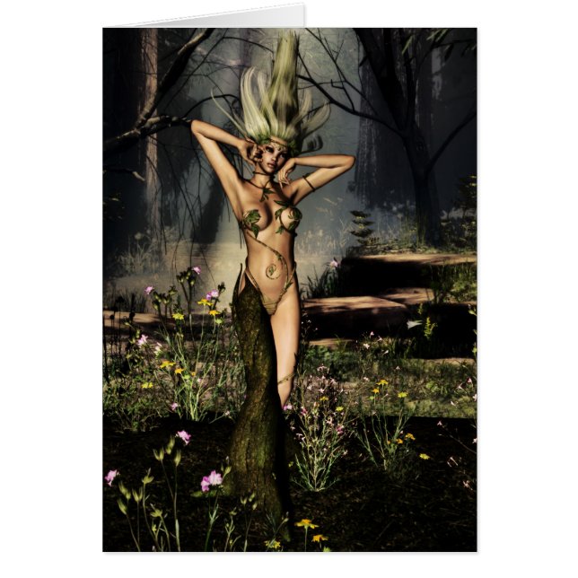 SingelDryad Hälsningskort (Framsidan)