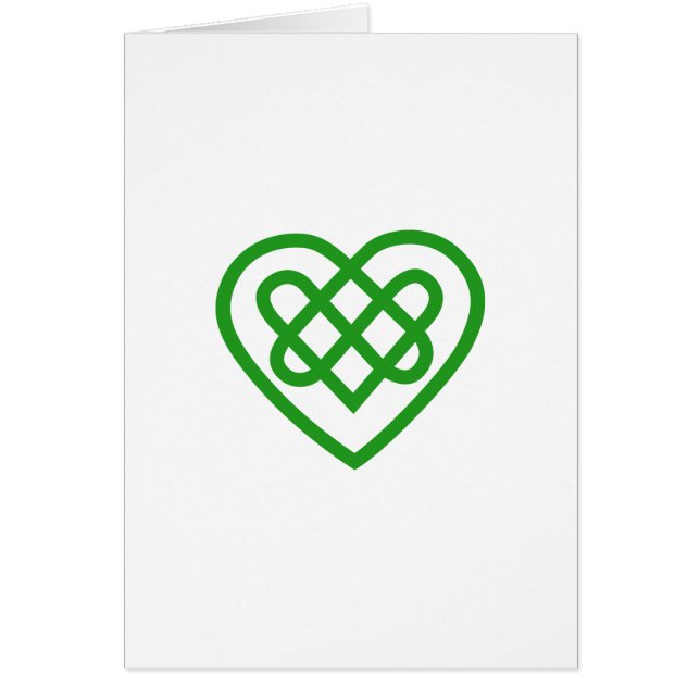 Singelhjärta Hälsningskort (Framsidan)