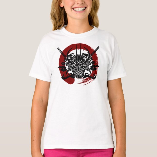 SingelSamuraiEnso blod cirklar T-shirt (Framsida)