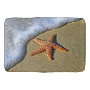 Singelsjöstjärna på strand badrumsmatta
