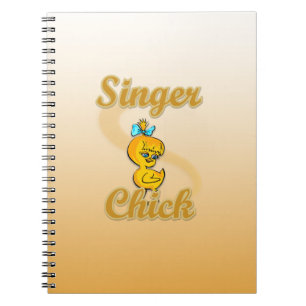 Singer Chick Anteckningsbok Med Spiral