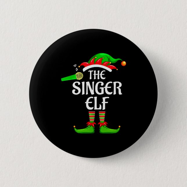 Singer Elf Matching Family Group Christmas Party P Knapp (Framsida)