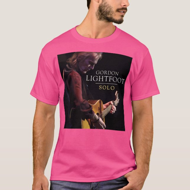Singer Gordon Lightfoot Solo Album T Shirt (Framsida)