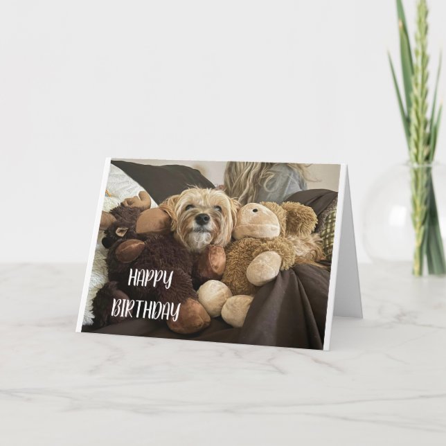 SINGER *GRATTIS PÅ FÖDELSEDAGEN* JUST FÖR *DIG* KORT (Framsida)