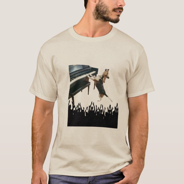 Singer Hund T Shirt (Framsida)