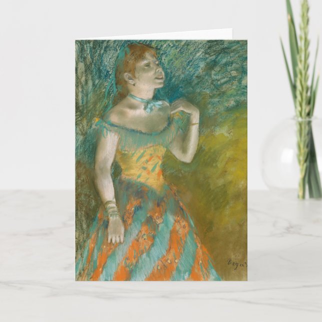 Singer i Grönten | Edgar Degas Kort (Framsida)
