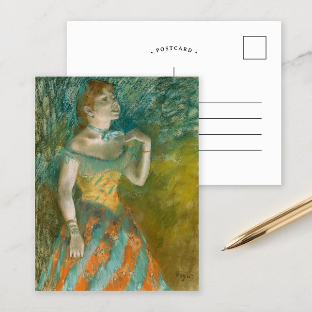 Singer i Grönten | Edgar Degas Vykort (Skapare uppladdad)