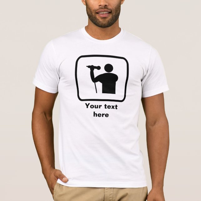 Singer Logotyp - Anpassade T-shirt (Framsida)