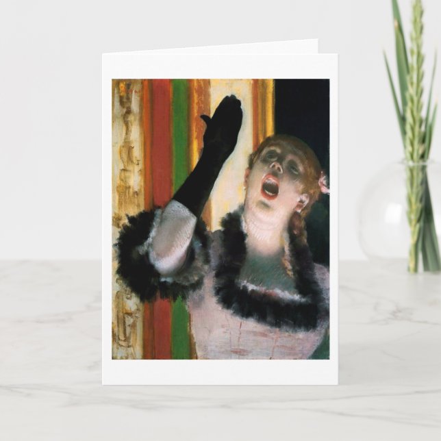 Singer med en kärlek, Edgar Degas Kort (Framsida)
