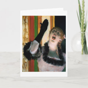 Singer med en kärlek, Edgar Degas Kort