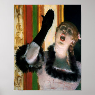 Singer med en kärlek, Edgar Degas Poster