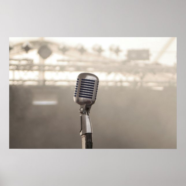 Singer Microphone Poster (Framsidan)