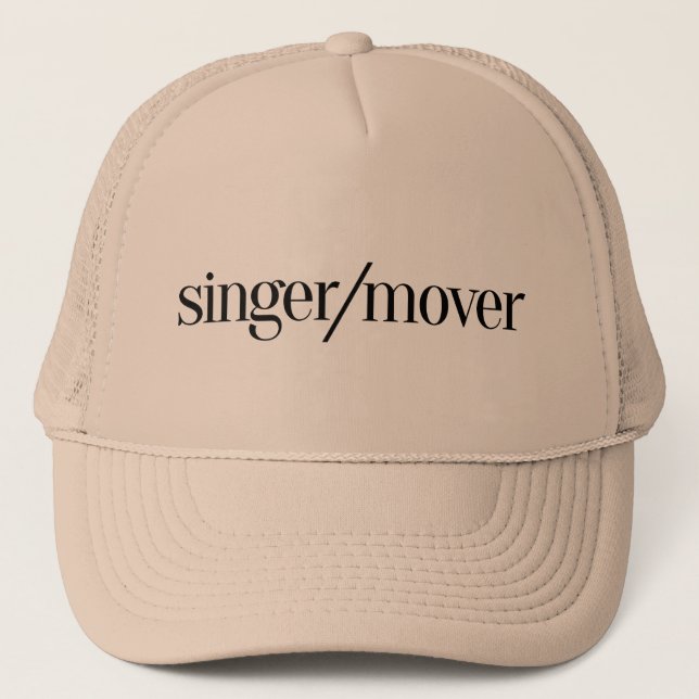 Singer/Mover Baseball Hat Truckerkeps (Framsida)