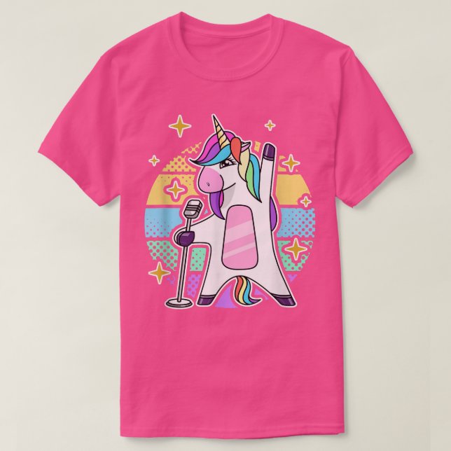 Singer Music Unicorn T Shirt (Design framsida)