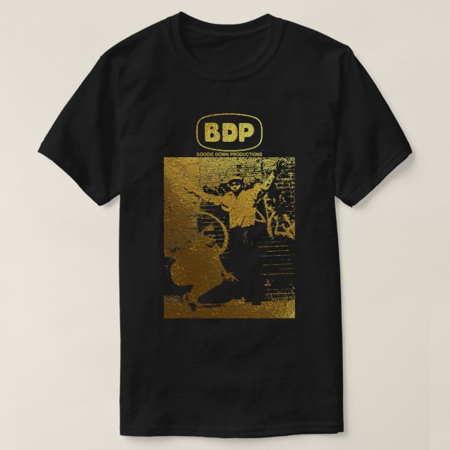 Singer Musician B.D.P.1 guld T Shirt (Design framsida)